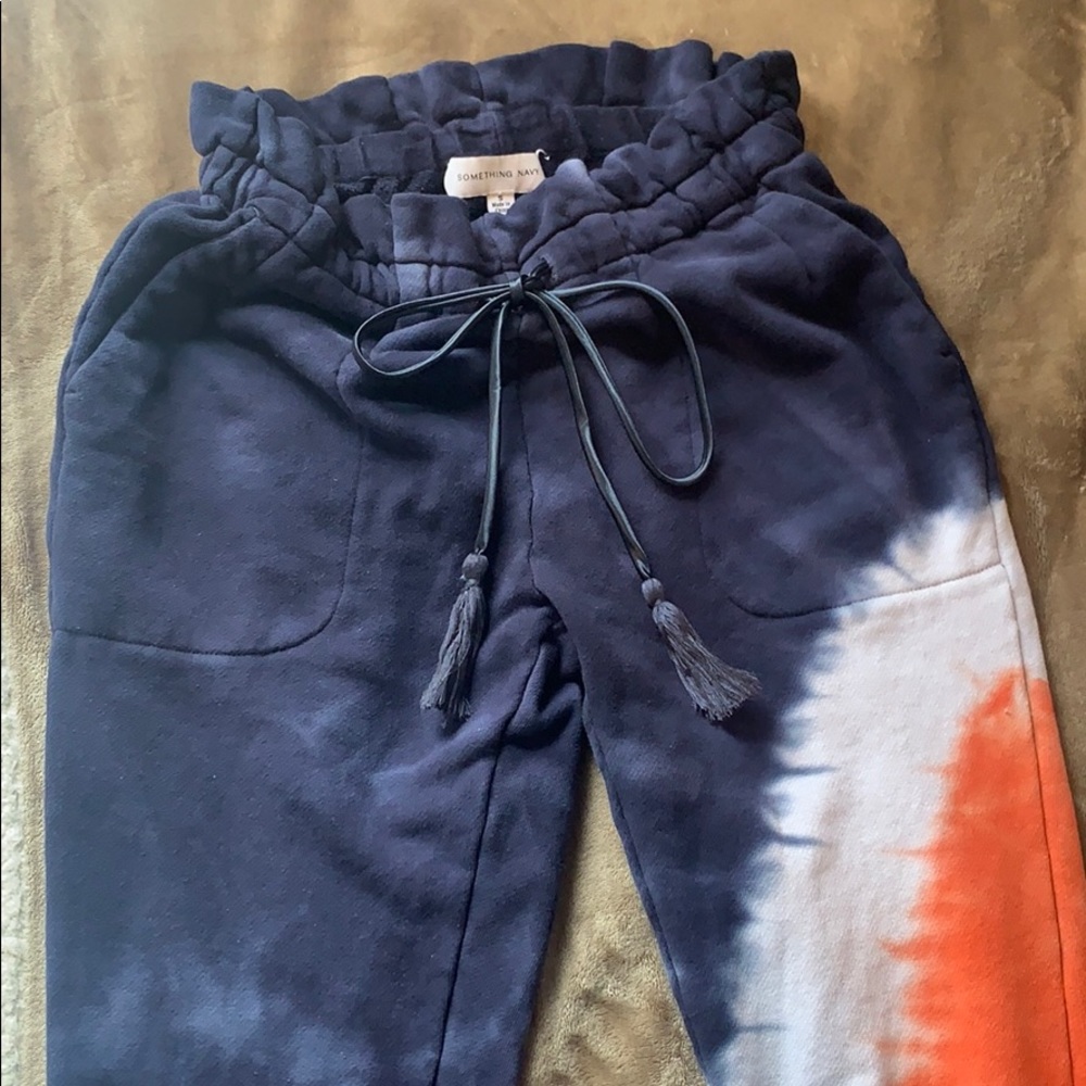 Something Navy Megan Tie Dye Sweatpants size S